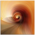Artland Glasbild »Abstraktes in Creme«