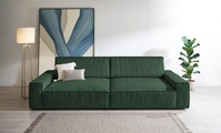 Home affaire Big-Sofa »NEU: SHERWOOD XXL, Big-Sofa (316cm), extra tiefe Sitzfläche 95 cm« bequemer Sitzkomfort, Cord u. Leinenoptik, Kedernaht