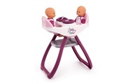 Smoby, Smoby Baby Nurse - Zwillingspuppen-Hochstuhl - rosa/pink