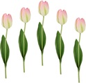 IGEA, I.GE.A. Kunstblume »Real Touch Tulpen«, (5 St.), 5er Set künstliche Tulpenknospen, Kunstblumen, Stielblume