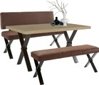 Homexperts Esstisch »COLT«, Breite 140 oder 160 cm, Eicheoptik, X-Gestell