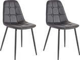 my home Essgruppe »Sabine + Luna«, (Set, 5 tlg.), Esstisch, Breite 160 cm und 4 Esszimmerstühle, Bezug in Kunstleder