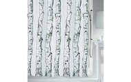 Spirella - Duschvorhang Wood - Schwarz 180 x 180 cm