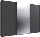 Wimex Kleiderschrank »Mugano, Made in Germany, Lieferung bis in Deine Etage und Stellort«, (wähle Deine Ausstattung: Basic oder Premium!), 3 Schwebetüren, grosse Grössen, mit oder ohne Spiegel, Metallgriffe