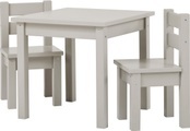 Hoppekids Kindersitzgruppe »MADS Kindersitzgruppe«, (Set, 4 tlg., 1 Tisch, 3 Stühle), in vielen Farben, mit drei Stühlen