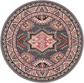 NOURISTAN Teppich »Saricha Belutsch«, rund, 9 mm Höhe, Kurzflor, Orient Optik, Vintage Design, Wohnzimmer, Schlafzimmer, Arbeitszimmer, Robust, Pflegeleicht, Gekettelt