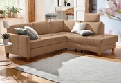 Home affaire Ecksofa »Earl«, wahlweise auch mit Bettfunktion oder Bettfunktion mit Bettkasten