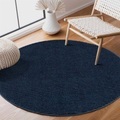 Carpet City Teppich »Fancy«, rund, 12 mm Höhe, Kurzflor, Einfarbig, 3D-Optik, Wohnzimmer