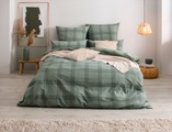 GOODproduct Bettwäsche »Lennja«, (3 tlg.), Bettwäsche aus Bio-Baumwolle, nachhaltige Bettwäsche, Karo-Design