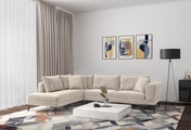 GEPADE Ecksofa »Pacifico, L-Form«, mit Schlaffunktion, doppeltem Stauraum und Zierkissen