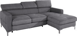 COTTA Ecksofa, inklusive Kopfteilverstellung, wahlweise mit Bettfunktion