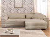 GOODproduct Ecksofa »KINLEE Design-Sofa mit Recamiere rechts/links, Masse B/T/H 251/144/70cm« L-Form mit Wellenunterfederung, ohne Bettfunktion, modern und beguem
