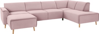 andas Wohnlandschaft »Janek«, mit Federkern und Keder in scandinavischem Design