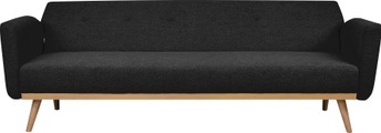 mutoni casual, Schlafsofa Struktur 212x85 schwarz