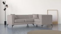 Places of Style Ecksofa »MATTHEW B/T/H: 240/167/74 cm«, L-Form, Steppung im Rücken, incl. Zierkissen, lose Sitzkissen