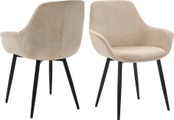 SalesFever Armlehnstuhl, (Set), 2 St., Strukturstoff, Bezug in Cord-Optik