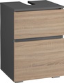 HOME AFFAIRE, Home affaire Waschbeckenunterschrank »Wisla«, platzsparend, Siphonausschnitt, Tür mit Push-to-open-Funktion, Breite 40 cm, Höhe 55 cm