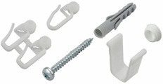 Zubehör-Set, ´´für 2-3-läufige Gardinenschienen´´, Liedeco