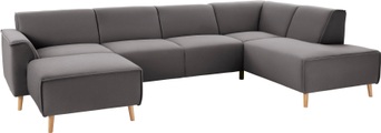 andas Wohnlandschaft »Janek«, mit Federkern und Keder in scandinavischem Design