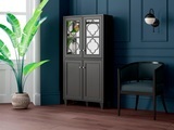 Leonique Highboard »Jessica«, mit Spiegelfront und schön ausgefrästen Profilen