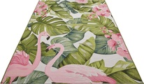 HANSE Home Outdoorteppich »Tropical Flamingo«, rechteckig, 3 mm Höhe, strapazierfähig, robust, pflegeleicht, fussbodenheizungsgeeignet
