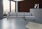 Places of Style Ecksofa »Nixon«, auch in Samtvelours, inkl. Rückenkissen