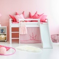 Hoppekids Hochbett »«Princess»«, Rutsche & Vorhang Rosa und viel Auswahl
