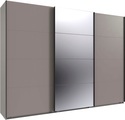 Wimex Kleiderschrank »Mugano, Made in Germany, Lieferung bis in Deine Etage und Stellort«, (wähle Deine Ausstattung: Basic oder Premium!), 3 Schwebetüren, grosse Grössen, mit oder ohne Spiegel, Metallgriffe