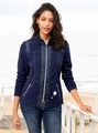 Fleece-Jacke in marine von heine