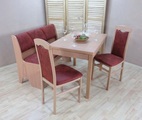 Home affaire Essgruppe »Halle«, (Set, 4 tlg.), mit Truhenbank