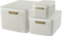 CURVER Aufbewahrungsbox »STYLE Box L+M+S«, 3´er-Set