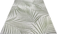 White Label - Teppich In-& Outdoor - 80 x 150 cm; - Creme, Grün