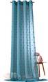 Weckbrodt Vorhang »Julina«, (1 St.), Ösenschal, Gardine, transparent, Leinen, mit Pompoms