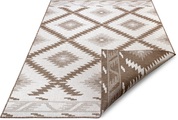 NORTHRUGS Teppich »Malibu«, rechteckig, 5 mm Höhe, In-und Outdoor geeignet, Wohnzimmer, Balkon, Terrasse, Garten, Robust, Pflegeleicht, Flachgewebe, Wendbar