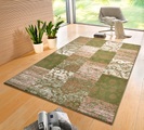 HANSE Home Teppich »Bloques«, rechteckig, 9 mm Höhe, Weicher Flor, Patchwork Design, ringsum gekettelt, strapazierfähig, pflegeleicht, Wohnzimmer, Schlafzimmer, Büro, aus der EU