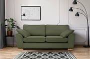 DELAVITA 3-Sitzer »Savoy«, gemütliches Sofa mit vielen Kissen, in 2 Bezugsqualitäten