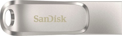 SanDisk, Sandisk Ultra Dual Drive Luxe - USB-Stick (64 GB, Silber)