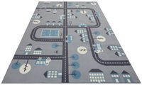HANSE Home Teppich »Town«, rechteckig, 0,9 mm Höhe, Weicher Flor, Schaldämmende Spielunterlage, Kinderzimmer, Strassen Design, Kurzflor, Robust, pflegeleicht