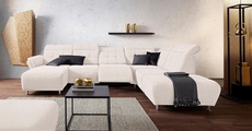 Places of Style Wohnlandschaft »Manhattan«, 2 Sitze mit elektrischer Relaxfunktion, verstellbare Armlehnen