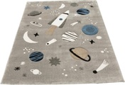 merinos Kinderteppich »Indigo Kids 22611«, rechteckig, 18 mm Höhe, Motiv Weltall