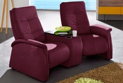 exxpo - sofa fashion 2-Sitzer, mit Relaxfunktion, integrierter Tischablage und Stauraumfach