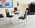 my home Essgruppe, (Set, 5 tlg.), mit Glastisch, Breite 80 cm