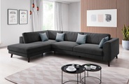 INOSIGN Ecksofa »Laurentia«, mit 4 Zierkissen, Ottomane links oder rechts bestellbar