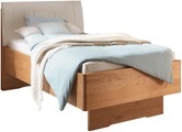 WIEMANN Holzbett »Cardiff, Bettgestell, Bettrahmen, teilmassiv, mit Polsterkopfteil« Belastbarkeit 110/220 Kg, 4-fache höhenverstellbar, MADE IN GERMANY, Fussteil aus Massivholz, verschiedene Grössen