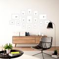 ANDAS, andas Bilderrahmen-Set »Bilderrahmen 15er«, (Set, 15 St., 3x 21x30 (DIN A4) + 3x 15x20 (DIN A5) + 4x 13x18 + 5x 10x15 cm)