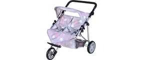 Knorrtoys, Knorrtoys® Puppen-Zwillingsbuggy »Star Grey«