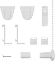 Sichtschutzzüge Montagezubehör-Set, LICHTBLICK, (Packung)