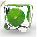 Artland Wandbild »Limette im Eiswürfel«