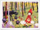 Wall-Art Poster »Märchen Wandbilder Rotkäppchen«, Geschichten & Märchen, (1 St.), Poster, Wandbild, Bild, Wandposter