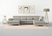 sit&more Wohnlandschaft »Cabrio«, Sitztiefenverstellung und Federkern, jeweils inklusive 3 Nierenkissen
